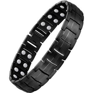 Magnetic Bracelets for Men - Ultra Titanium Steel Men's Bracelet + Remove Tool